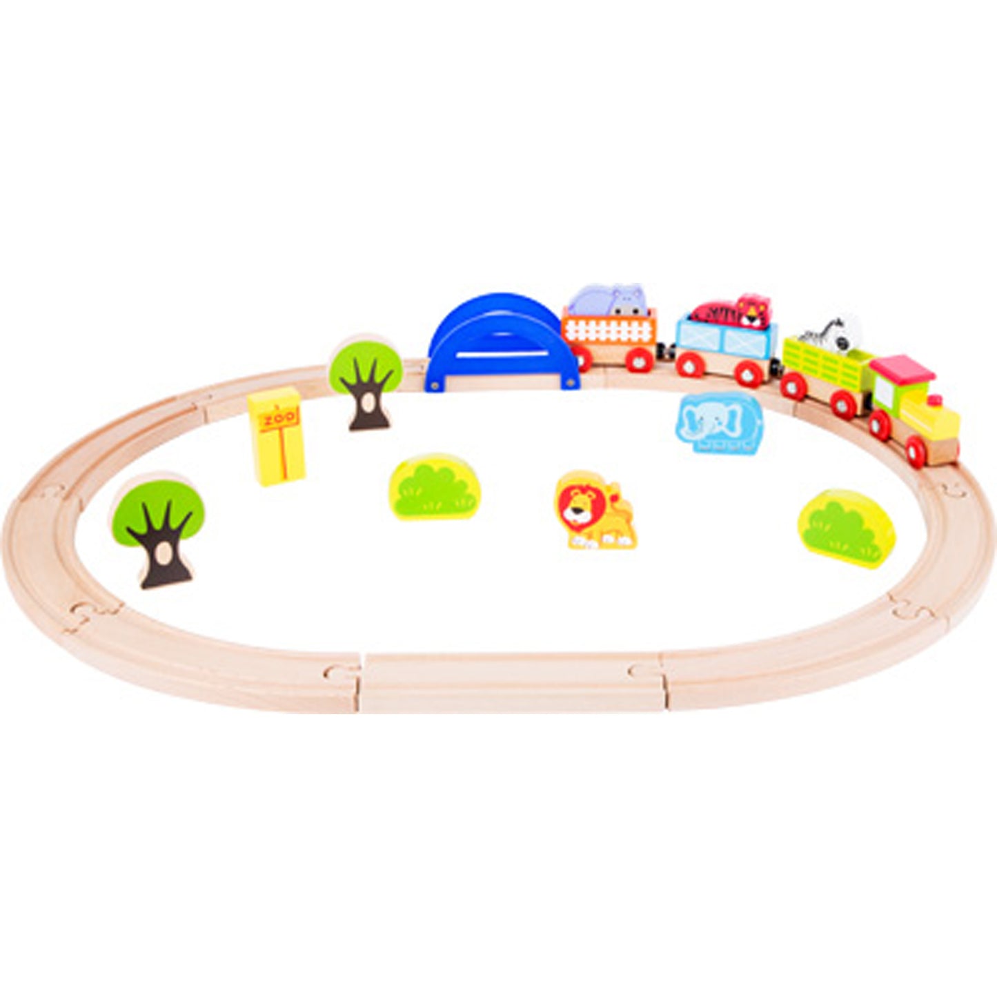 Wooden Toy Train - My Zoo