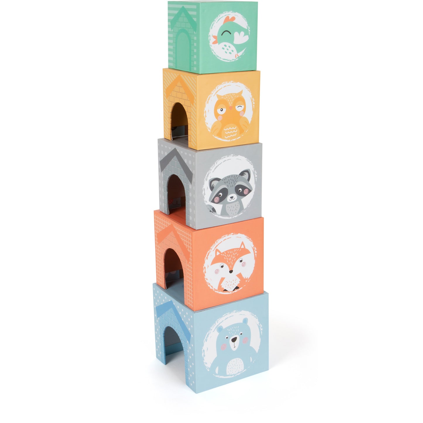Pastel Animals Stacking Tower
