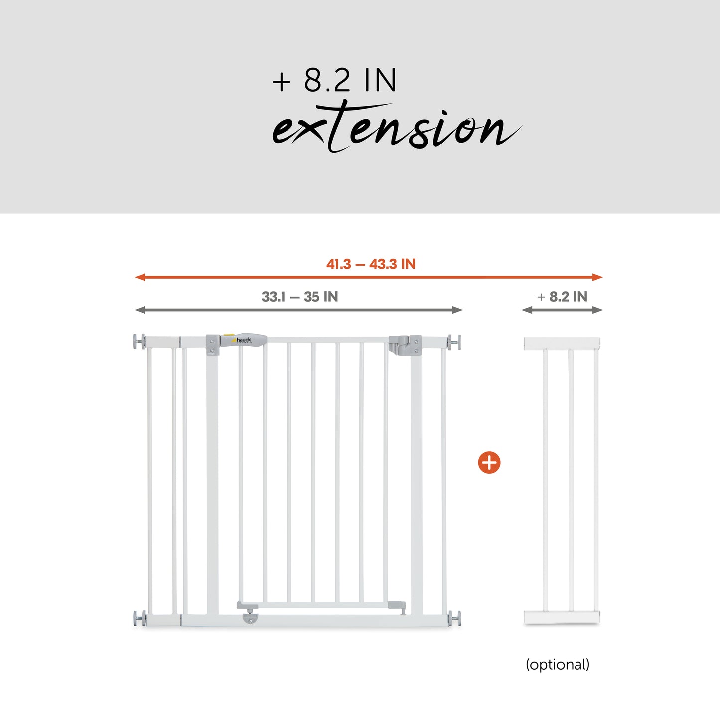 Open N Stop + 9cm extension white